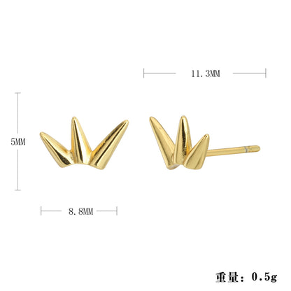 S925 歐美新款簡約小巧精致高級感氣質網紅耳環耳釘套裝