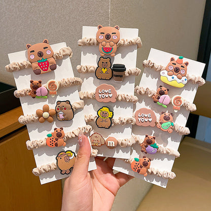 彈力繩卡通髮圈－商品主圖｜https://igowo.tw/