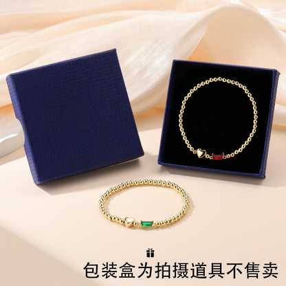 金色愛心手鏈