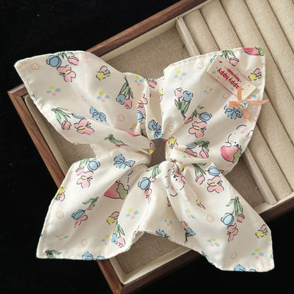 白色兔子蝴蝶結髮圈－商品主圖｜https://igowo.tw/