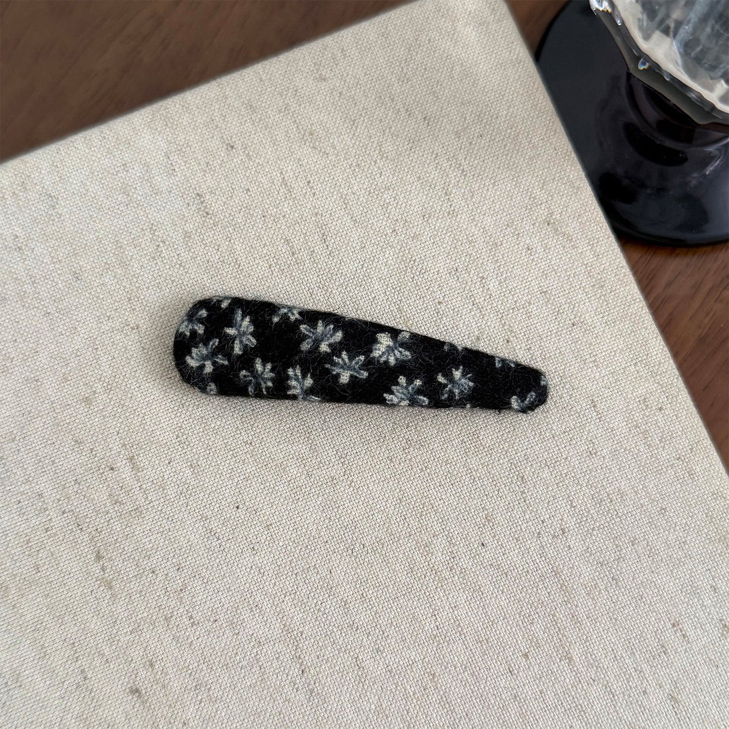 碎花簡約髮夾