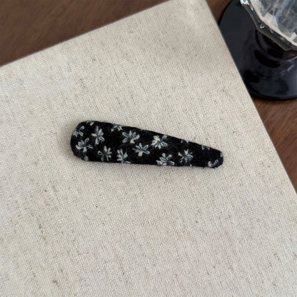 碎花簡約髮夾