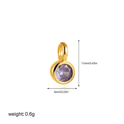 金色鋯石眼睛墜飾項鍊－細節特寫6｜https://igowo.tw/
