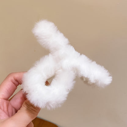 絨面簡約髮夾