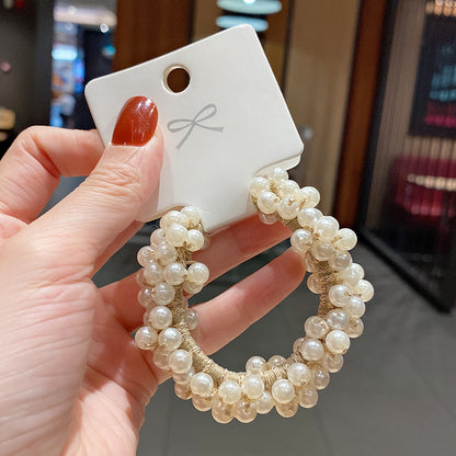珍珠編織髮圈