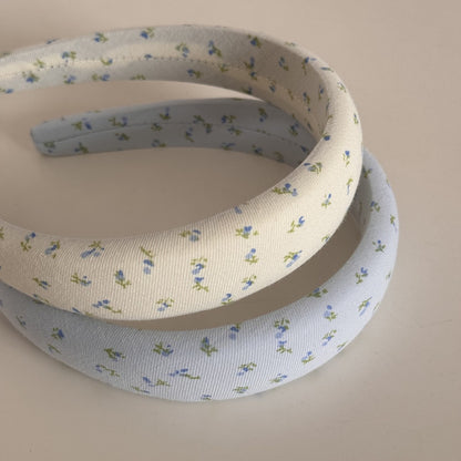碎花寬版簡約髮箍－商品主圖｜https://igowo.tw/