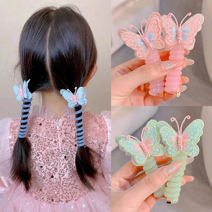 蝴蝶刺繡髮圈－商品主圖｜https://igowo.tw/