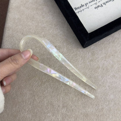 醋酸板材U形復古髮簪
