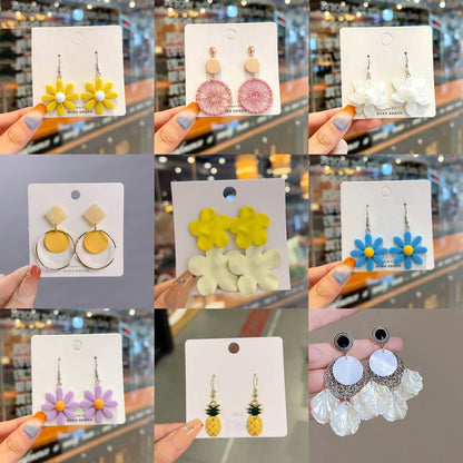 繽紛太陽花編織耳釘－商品主圖｜https://igowo.tw/