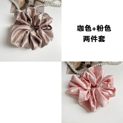 彈力繩大腸圈復古髮圈－細節特寫11｜https://igowo.tw/