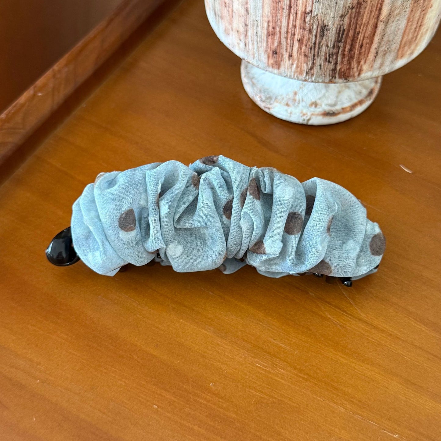 碎花波點復古髮夾