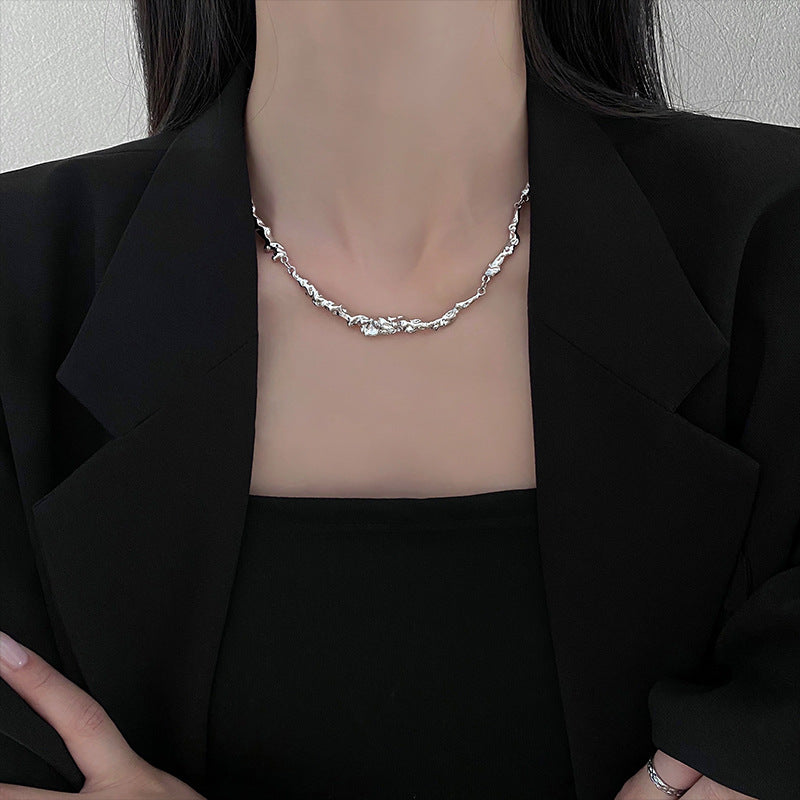 扭紋不規則項鍊－商品主圖｜https://igowo.tw/