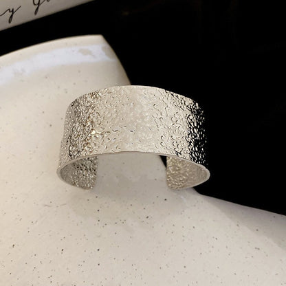 新品重工歐美金屬風手鐲精致輕奢氣質手環寬邊個性高級感手飾批發