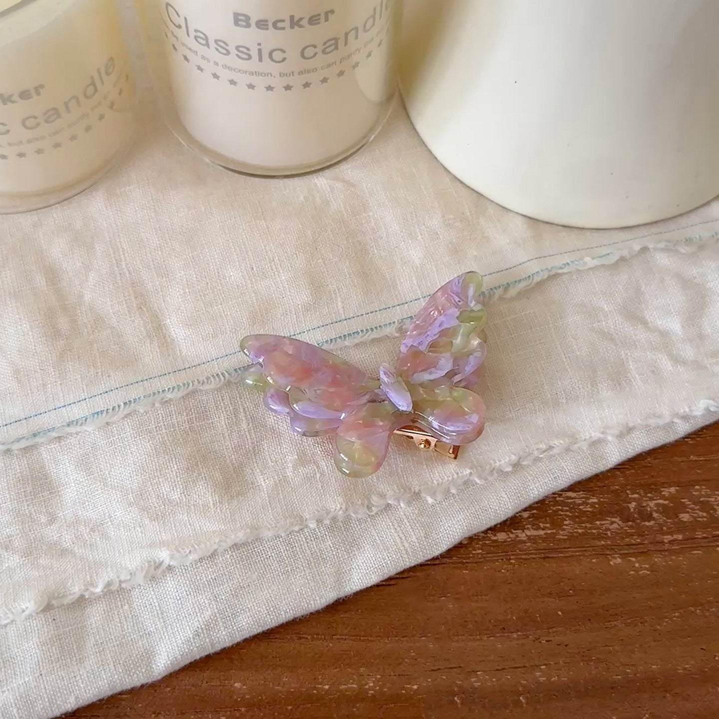 醋酸板材蝴蝶髮夾