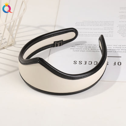 皇冠寬版復古簡約髮箍－細節特寫5｜https://igowo.tw/