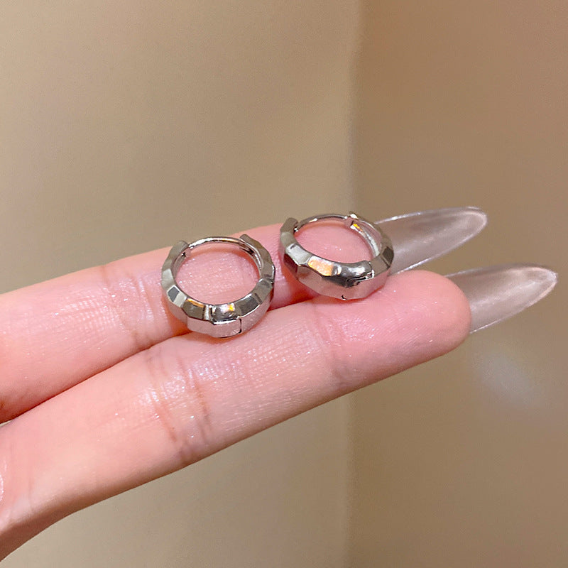 韓系冷淡風個性圓圈耳環