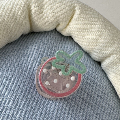 卡通簡約鯊魚夾－卡通小抓-西瓜款細節｜https://igowo.tw/