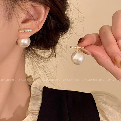 S925珍珠垂墜復古耳環－細節特寫76｜https://igowo.tw/