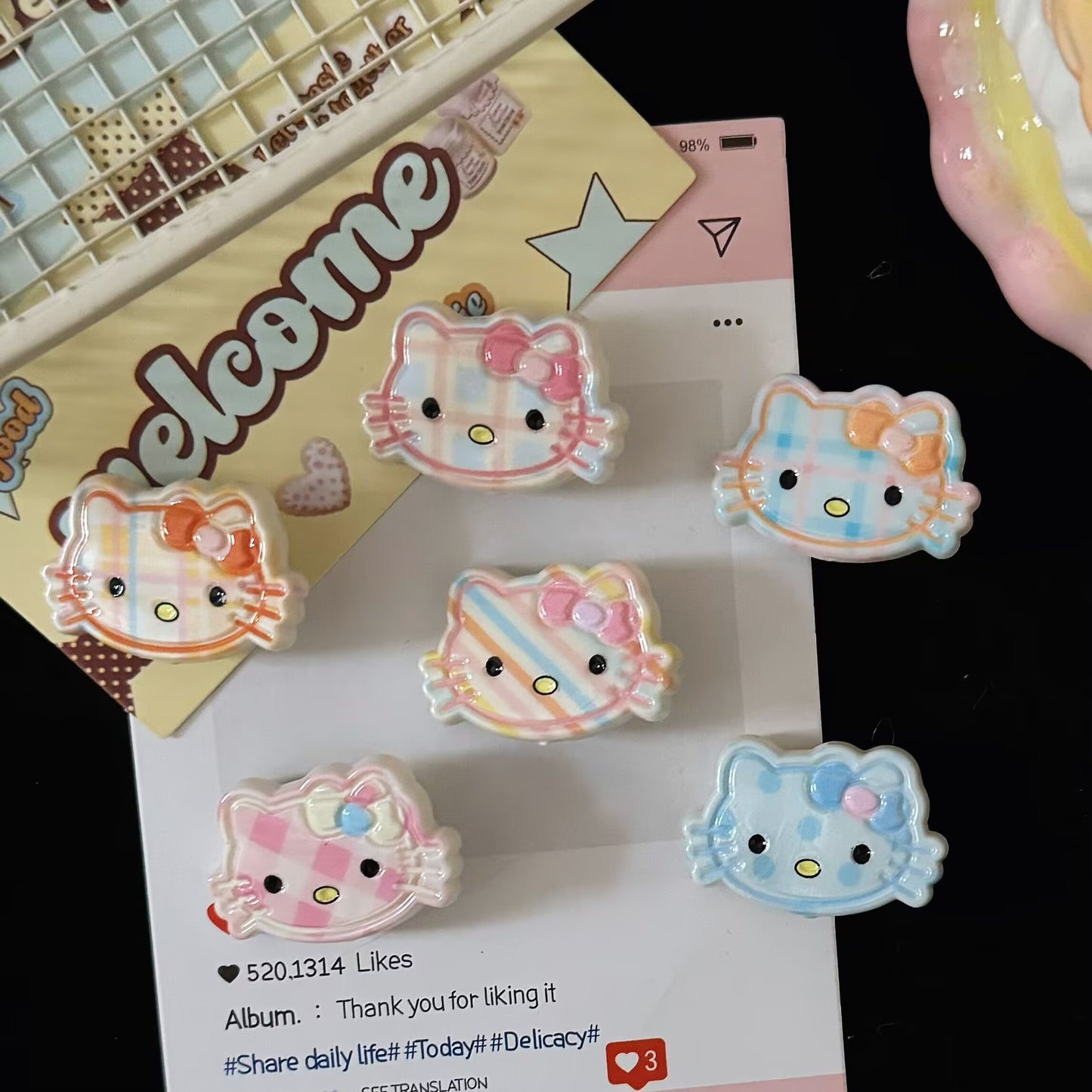 繽紛貓咪髮夾－商品主圖｜https://igowo.tw/