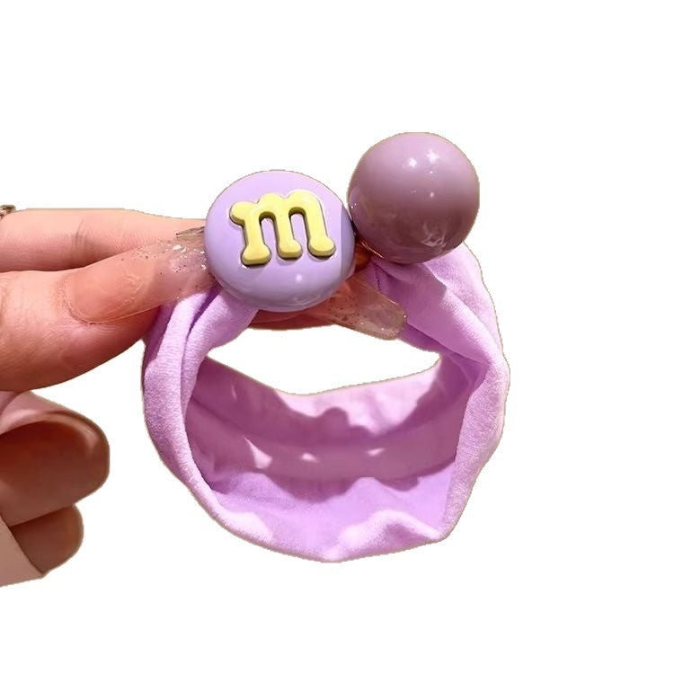 彩色彈力繩髮圈－細節特寫3｜https://igowo.tw/