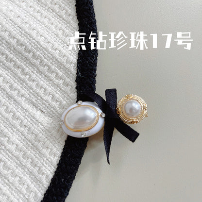 珍珠花朵髮夾－細節特寫7｜https://igowo.tw/