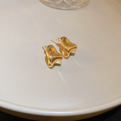 金屬簡約耳環－細節特寫19｜https://igowo.tw/