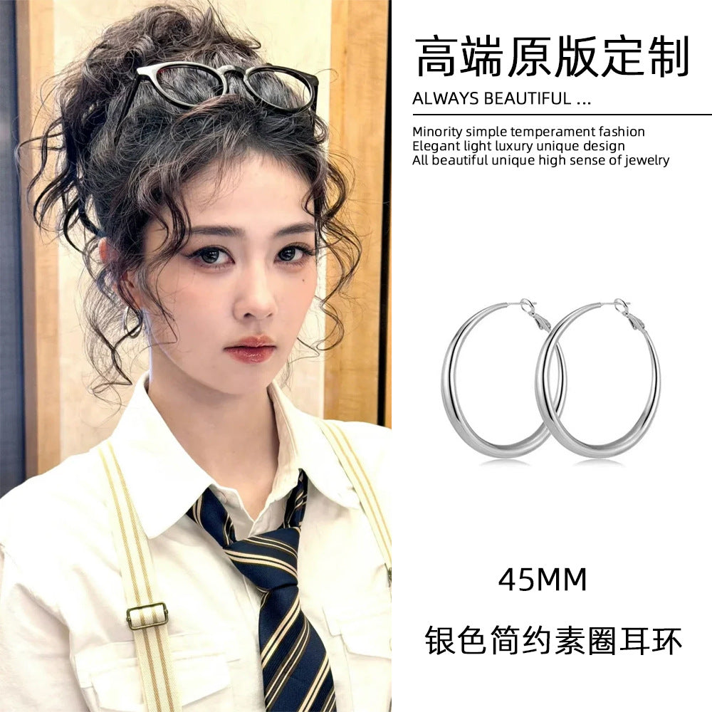 圓圈誇張耳環－細節特寫31｜https://igowo.tw/