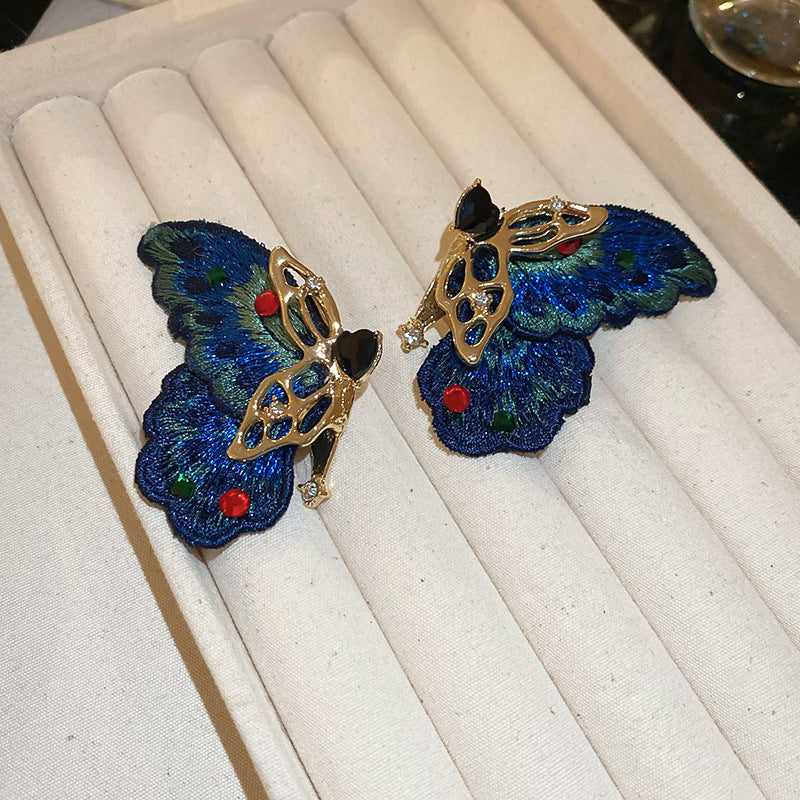 銀針花朵流蘇耳環－細節特寫44｜https://igowo.tw/