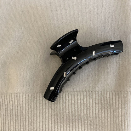 醋酸板材鋯石方形髮夾