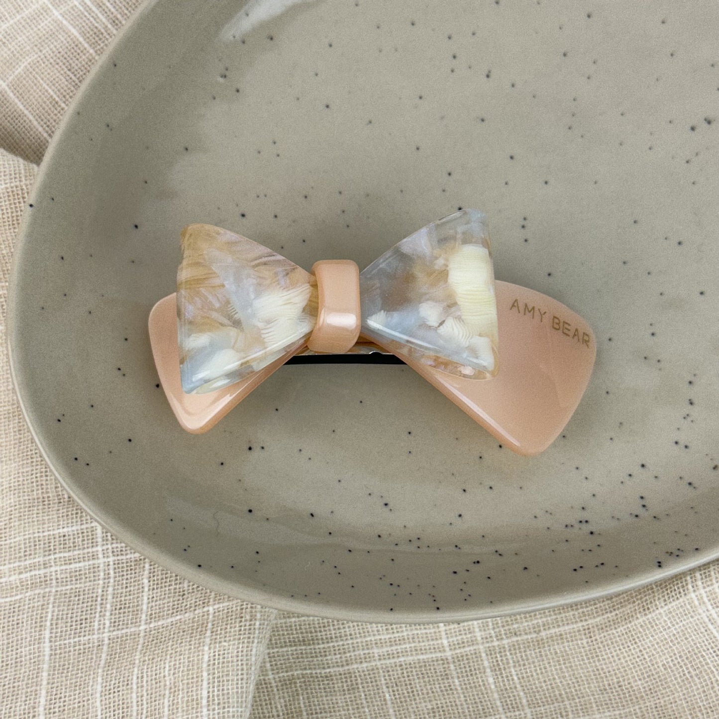 醋酸板材蝴蝶結髮夾