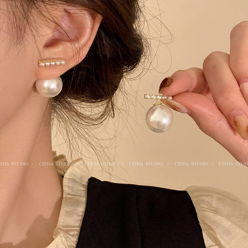 S925珍珠復古耳釘－商品主圖｜https://igowo.tw/