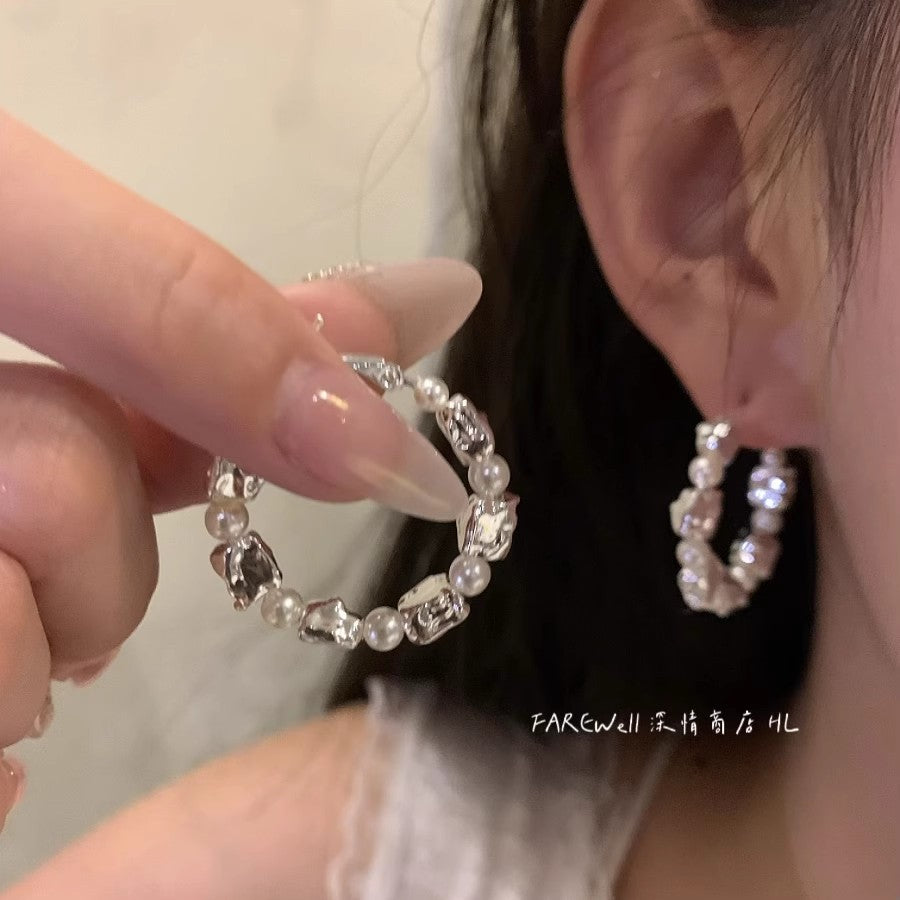 S925輕奢氣質鋯石耳釘