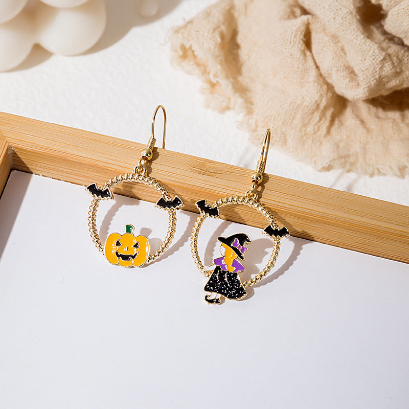 卡通流蘇耳環－4/少女與貓款細節｜https://igowo.tw/
