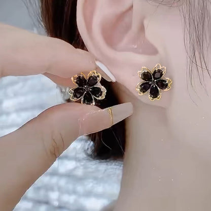 S925花朵簡約耳釘