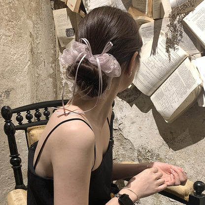 網紗簡約髮圈－商品主圖｜https://igowo.tw/