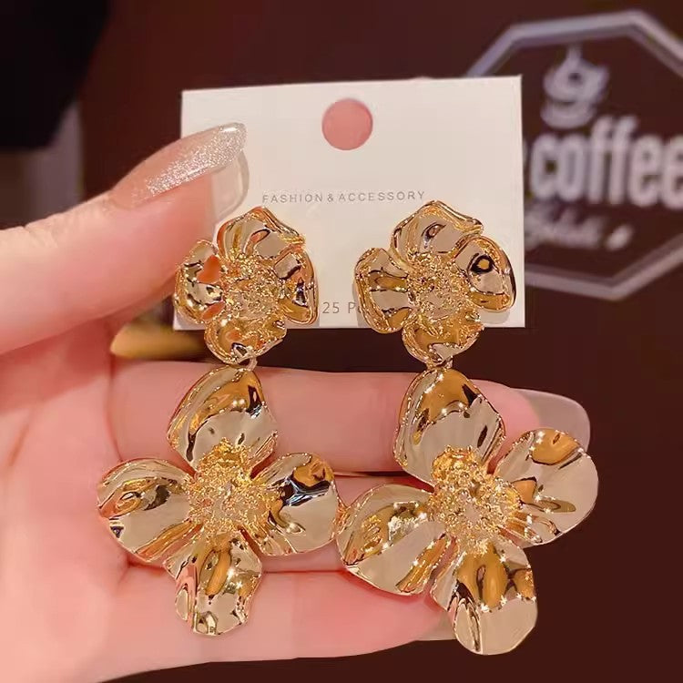 S925珍珠復古簡約耳環