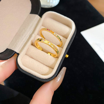 琺瑯可調式戒指－細節特寫6｜https://igowo.tw/