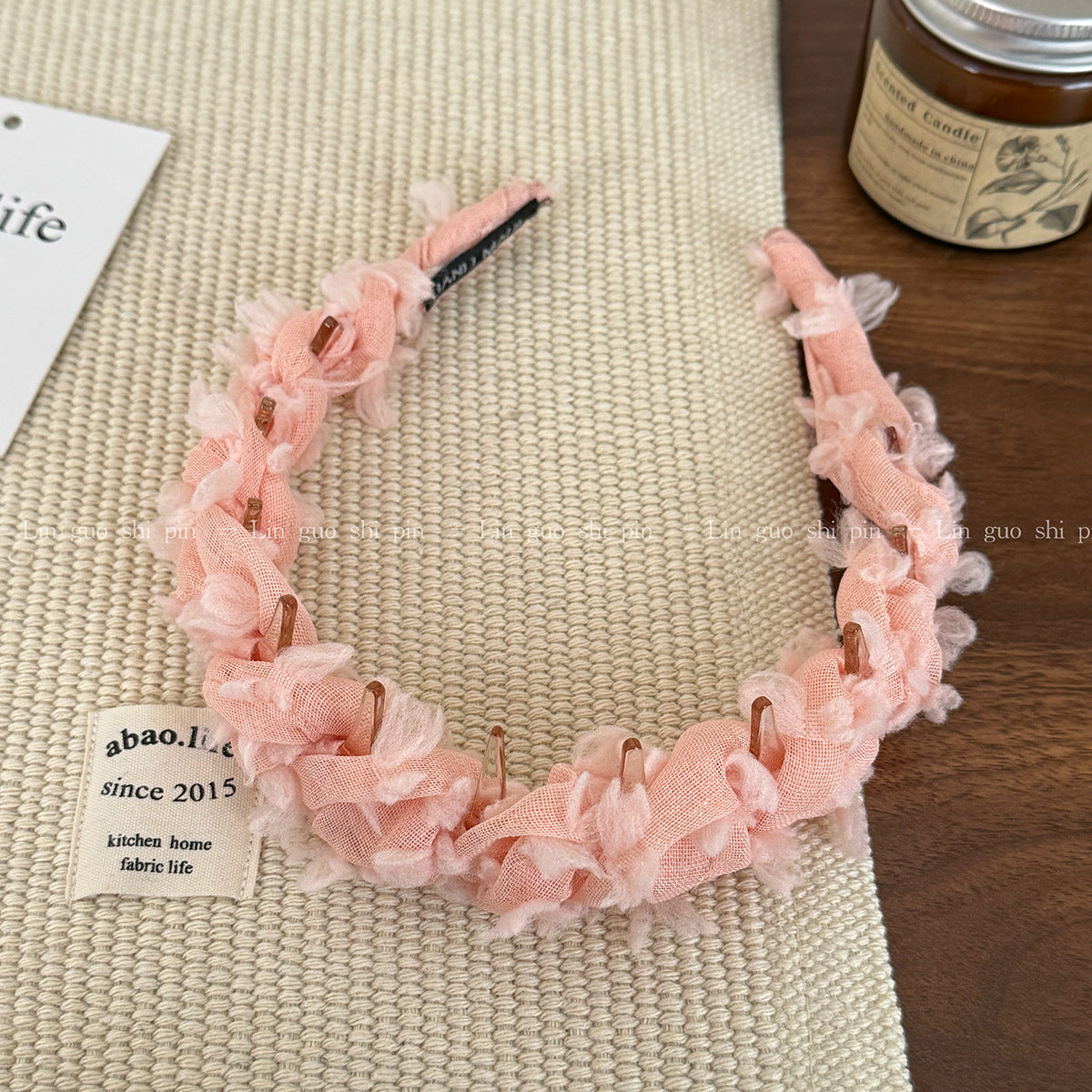 網紗纏繞編織髮箍