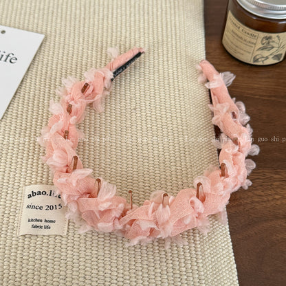 網紗纏繞編織髮箍