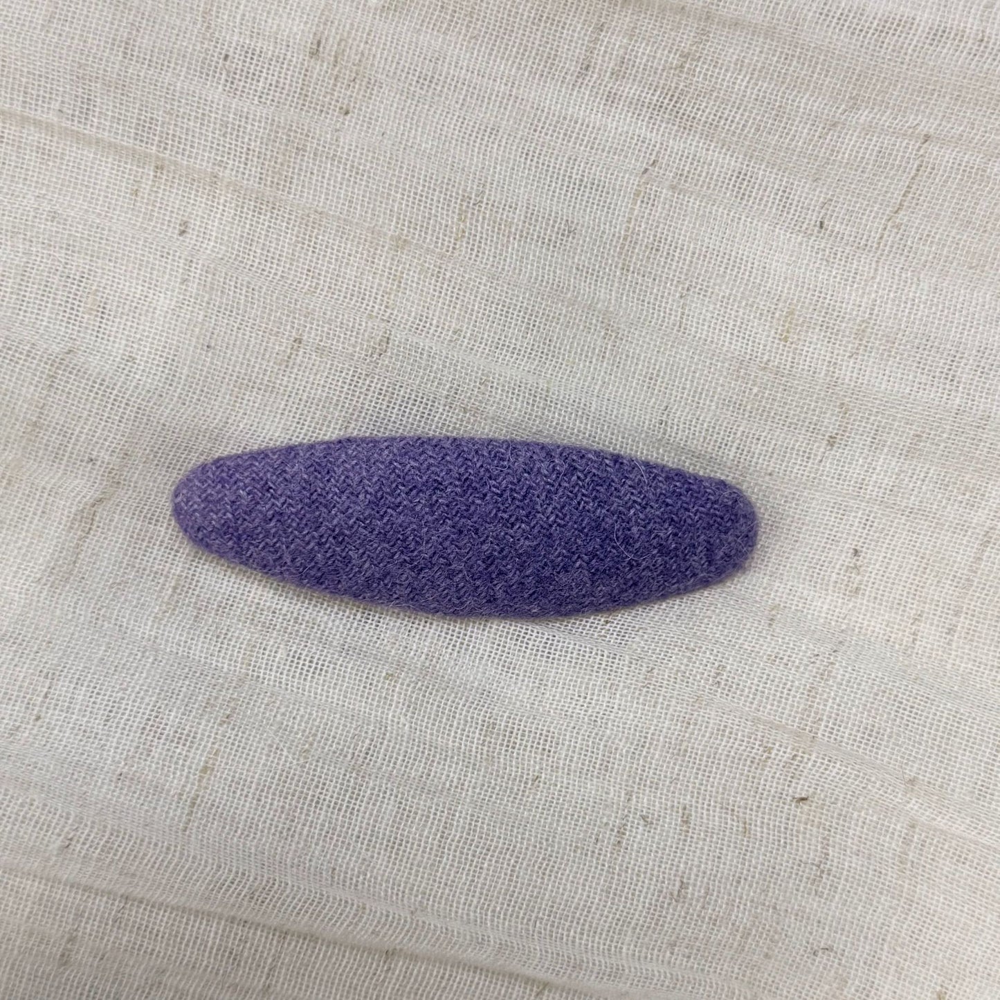 紫色布面三角形髮夾