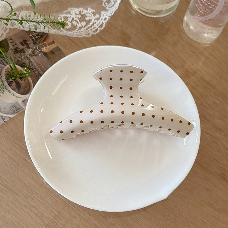 波點簡約髮夾