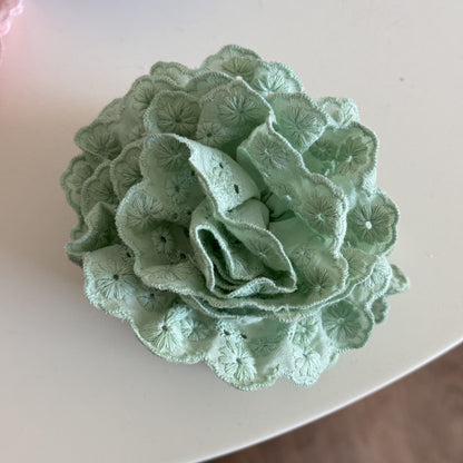蕾絲花朵鯊魚夾