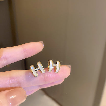 金色珍珠銀針電鍍耳環－細節特寫35｜https://igowo.tw/