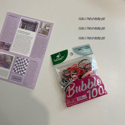繽紛彈力繩扭紋髮圈