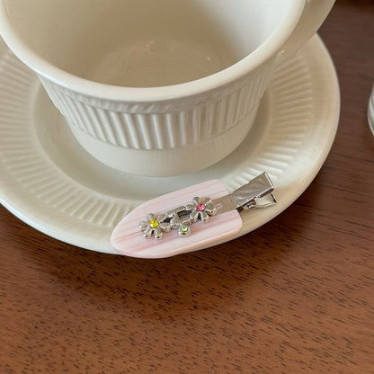 金屬花朵小巧髮夾