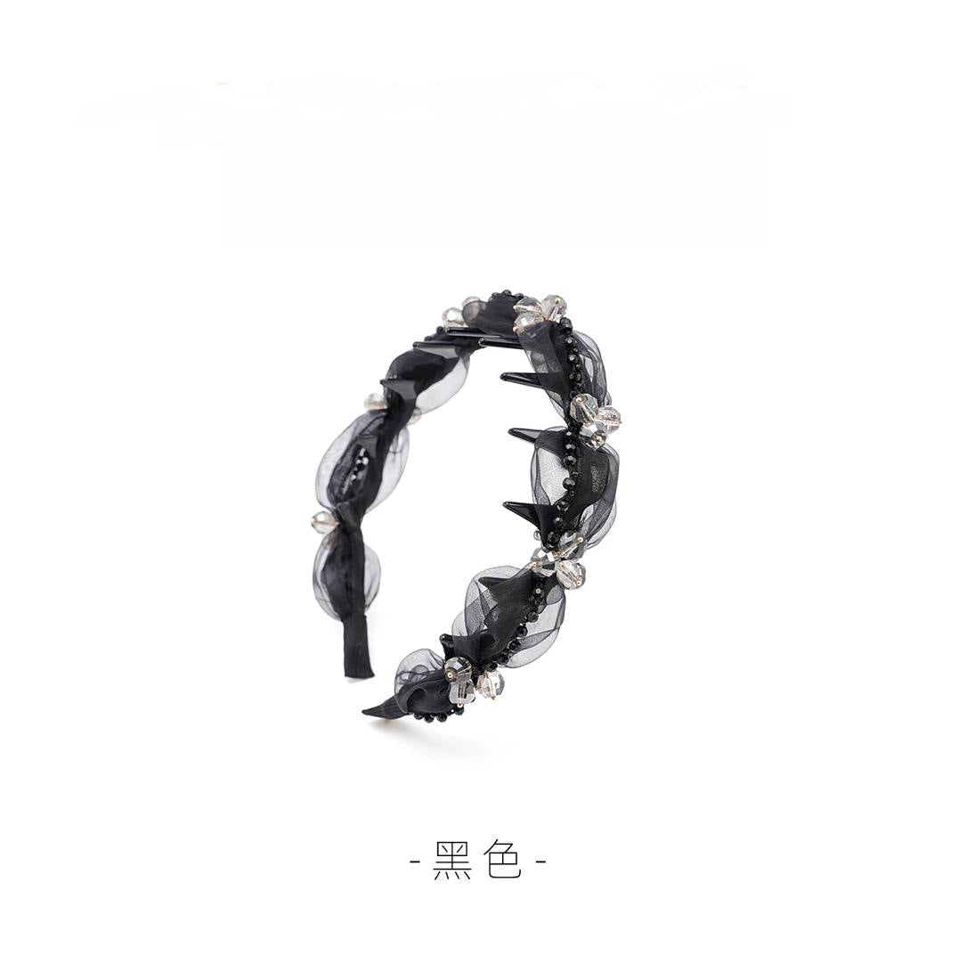 網紗波浪纏繞髮箍