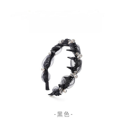 網紗波浪纏繞髮箍
