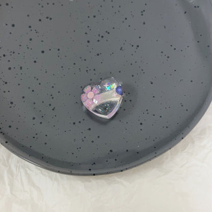 繽紛星星髮夾－橢圓粉色款細節｜https://igowo.tw/