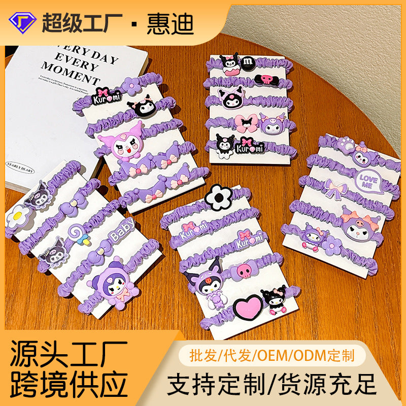 彈力繩卡通髮圈－商品主圖｜https://igowo.tw/