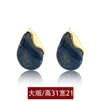 樹脂不規則復古耳釘